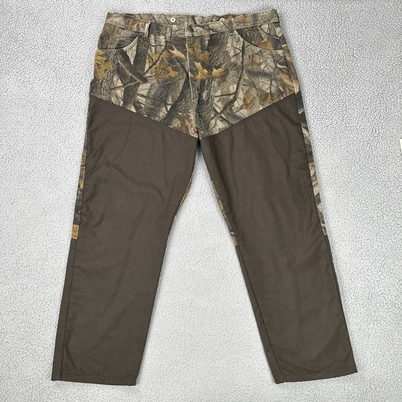 Wrangler Pro Gear Brush Guard Hunting Jeans Men 44x30 Realtree Canvas Camo - Picture 1 of 16
